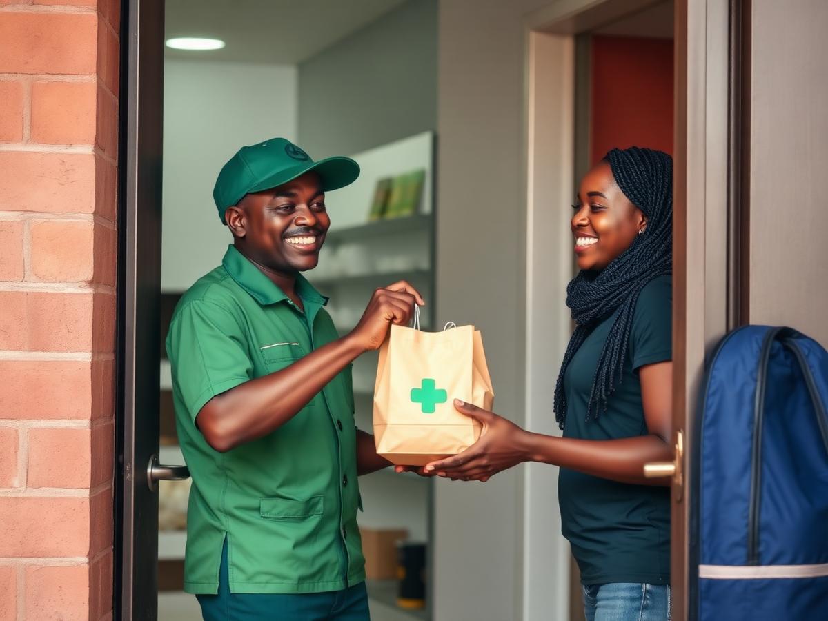 Service de livraison à domicile de la pharmacie
